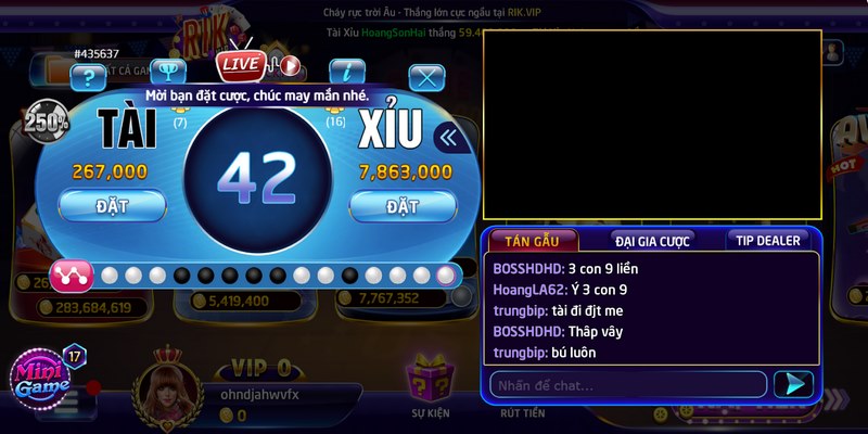 Tài xỉu livestream Rikvip: Siêu phẩm game đổi thưởng 2025 3 Lúc nào bạn cũng có thể tham gia đặt cược được